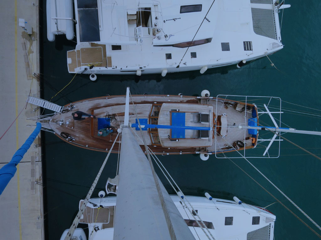 Inspektion der Yachtausrüstung